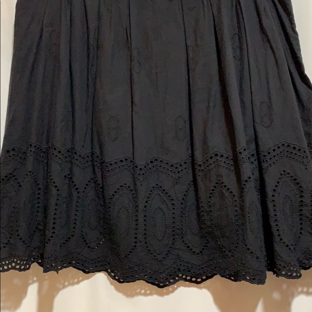 COVINGTON blk/eyelet cotton skirt.. SZ16: - Picture 3 of 6